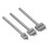 3Pcs Leather Perforated Tool Silver Tooth Durable Quick Easy DIY Leather Craft Tool Kits4mm 2
