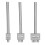 3Pcs Leather Perforated Tool Silver Tooth Durable Quick Easy DIY Leather Craft Tool Kits4mm 3