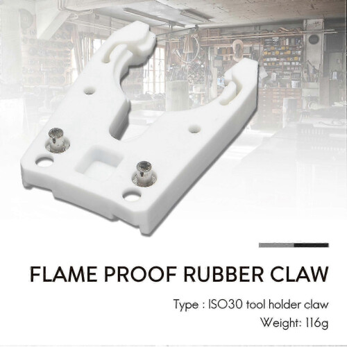 5pcs/lot Iso30 Tool Holder Clamp Iron+abs Flame Proof Rubber Claw 2