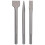 3Pcs Chisel Carbon Steel Scaling Flat Point Rotating Hammer Drill Bits for Tile Concrete Work5 Pit Handle 3