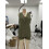 Cotton Sets for Women 2 Piece Side Button Down V Neck-White S 2