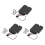 Door Access Control Electromagnetic Lock 12V, 3-Pack with 150kg Fail Safe Force 2