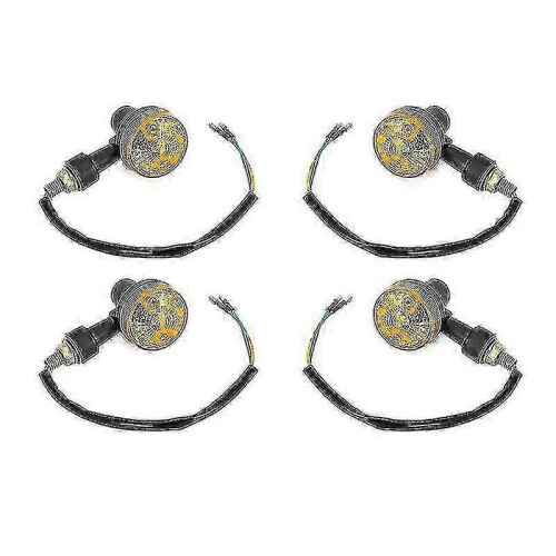 luces intermitentes LED ámbar de 6 V para motocicleta 1