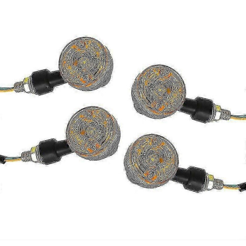 luces intermitentes LED ámbar de 6 V para motocicleta 2