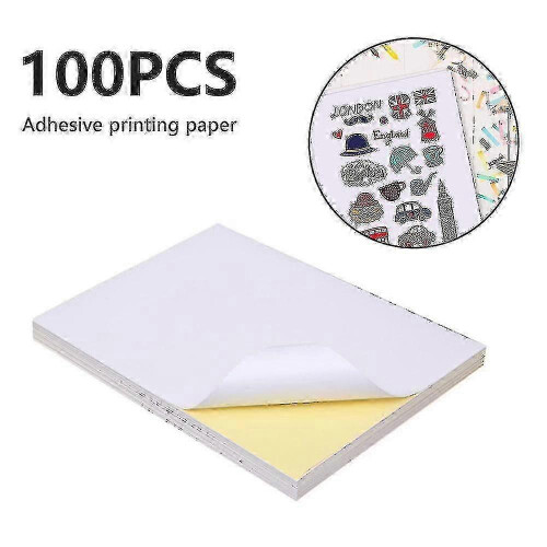 Inkjet Printable Vinyl Stickers 100pcs - Waterproof Craft Sheets 1