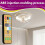 5pcs Wireless Switches, 3-Speed Timing Remote Control, for E27 Ceiling Fan Light, 1-4h Timing Remote 5