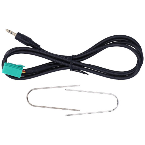 3.5mm Auxiliary Cable Adapter Audio Input Replacement for Clio 20052011 with 2 UShaped Tool 2