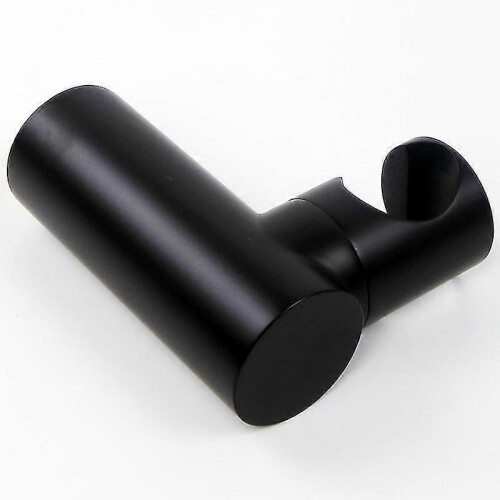 Brass Wall-Mounted Shower Head Bracket, Adjustable Black Bathroom Holder Durable Bath Accessory 2