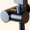 Brass Wall-Mounted Shower Head Bracket, Adjustable Black Bathroom Holder Durable Bath Accessory 6