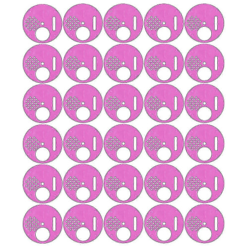 30Pcs Purple Plastic Beehive Entrance Discs - Round Exit Vent Gates for Beekeeping 2