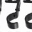 3pcs Adjustable Curtain Rod Brackets Iron Curtain Rod Support Hanger For Wall Black 4