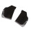 2pcs Universal Rear Bumper Diffuser Lip Side Skirts Glossy Black with Mounting Screws 2
