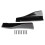 2pcs Universal Rear Bumper Diffuser Lip Side Skirts Glossy Black with Mounting Screws 3
