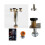 Anti-Vibration Bracket for Garbage Disposal, Adjustable Height 28-38 cm Kitchen Sink Support 4