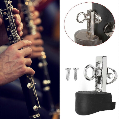 Adjustable Clarinet Thumb Rest with Rubber Cushion, Ergonomic Support Protector 2