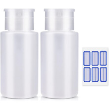 NXJ INFILILA Aceton Pump Spender, 2er Set Push Down Pump für Nagellackentferner & Alkohol