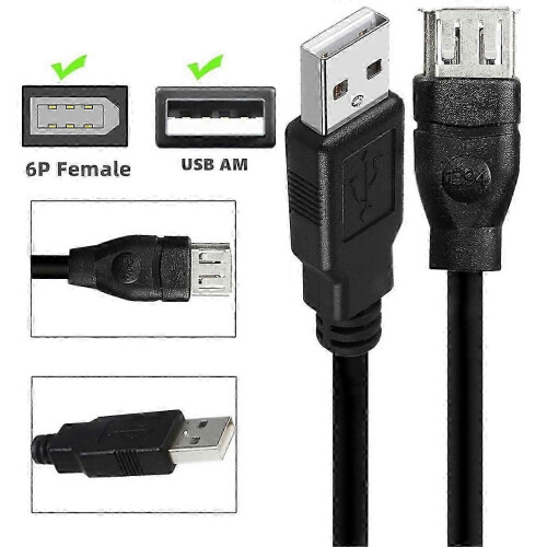 USB Adapter Cable 6Pin Female to USB 2.0 AM Adapter Cable for Camera 2