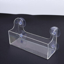 1 Stück Saugnapf-Displayrahmen, Acryl-Aufbewahrungsregal, transparenter Kühlschrank-Organizer, Getränkehalter für Kühlschrank (3-stufig)