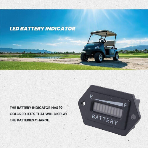 48V accu-indicator/meter voor Club Car golfkar 2