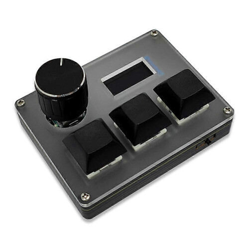 3-Key Wired Custom Keyboard Blue Switch OSU Gaming Keyboard with Knob Screen RGB Copy Paste Shotcut 1