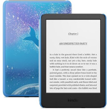 Amazon Kindle Kids (newest gen) with glare free display, faster page turns 16 GB Space Whale