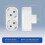 3pcs EU Socket Adapter, 2 in 1 Double Plug Triple Socket 16A/250V 3680W Max Power Outlet Extender 6
