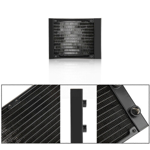 Computerwarmtewisselaar, 12 buizen, G1/4 schroefdraad, waterafscheider, PC-koelbuis-120 mm 2