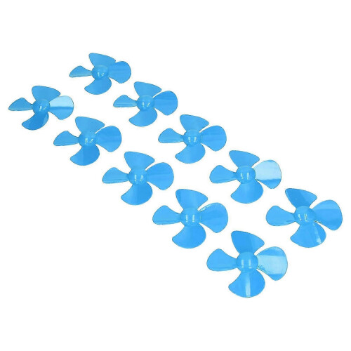 10 pezzi eliche in plastica da 60 mm a 4 pale per barche, accessori con foro da 2 mm, blu 1