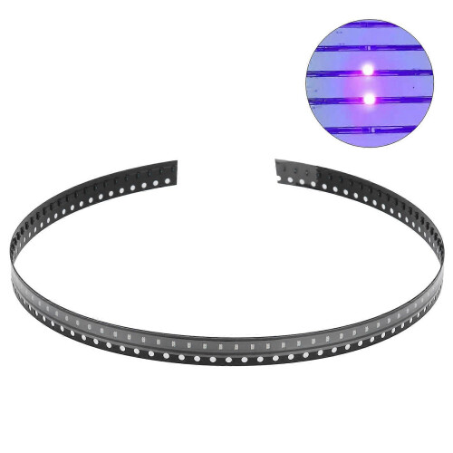 100Pcs SMD LED Diodes Electronic Components HighStrength Tiny Low Voltage for DIY PCB(Purple ) 2