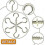 100 Pcs 3/4" Ceiling Cups Hooks Screw Hooks Ceiling Cup Hooks Self-tapping Screws Hooks Gold 4