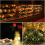 Warm White 20m LED Copper Wire Solar String Lights Fairy Garden 2