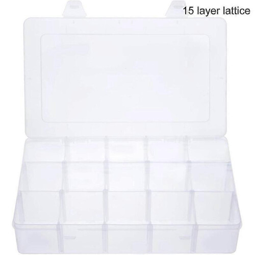 storage box | Large plastic storage box 15 grids 27.5*16.5*5.5 2