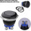round start button momentary push button switch start button car start button waterproof button switch momentary metal black shell 4
