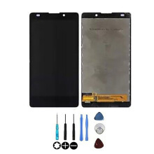 LCD-scherm + aanraakglas - NOKIA - XL (RM-1030 / RM-1042) - Zwart - Geassembleerd zonder behuizing - Vervangonderdeel