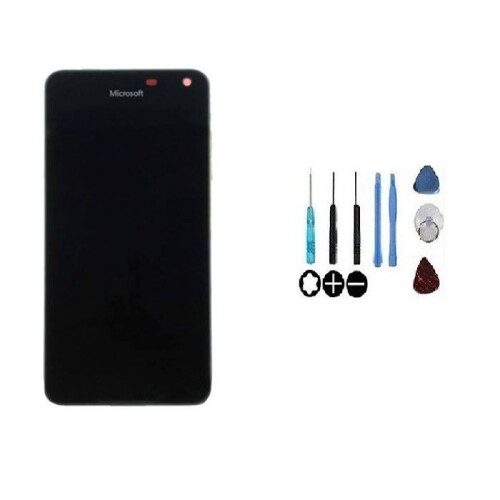 Nokia Schermo LCD e vetro touch - NOKIA - Lumia 650 - Assemblati su telaio - Nero