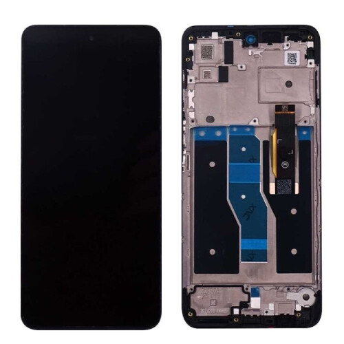 Motorola Tela LCD - Motorola - Moto G52 - Preto - Montada em chassi - 5,5 polegadas