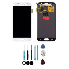 LCD-Bildschirm und Touchscreen - SAMSUNG - Galaxy S7 (G930F) - Weiß - Ohne Rahmen montiert - Original