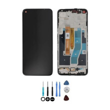Originales LCD-Display &amp; Touchscreen Schwarz, montiert auf Chassis für OnePlus Nord CE 2 Lite 5G