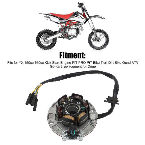 Dynamo-statorwikkeling voor YX 150cc 160cc met kickstarter 2