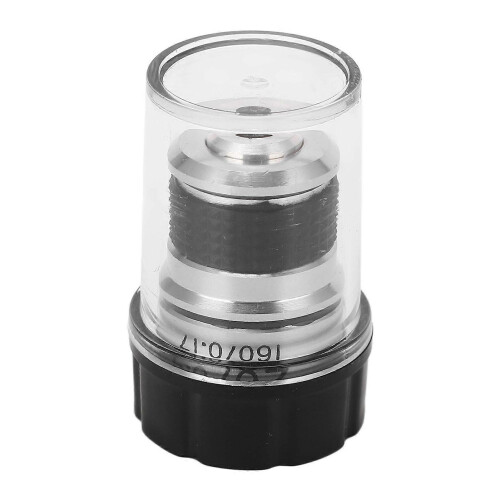 20X Microscope Objective Lens Chrome Plated Brass RMS Interface Microscope Lens Accessory 2