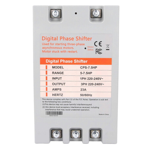 Digitaler Phasenumrichter von Einphasen- auf Dreiphasenstrom, 7,5 PS, 220–240 V AC 1
