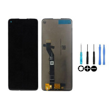 LCD-näyttö - Motorola - G9 Plus - Musta - Vaihtonäyttö - Ilman kehystä