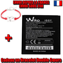 Batteria - WIKO - IGGY - Batteria originale - Litio Ioni - Regalo bracciale doppio cuori
