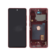 Vollbild LCD - SAMSUNG - Galaxy S20 FE (G780F) - Rot - Mit Gehäuse - Touchscreen