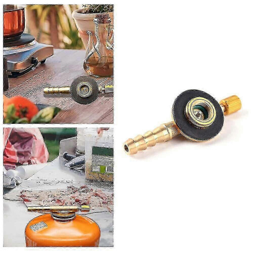 Gas regulator for camping stove with propane tank adapter 2