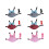 Small Dog Harness Training Vest Size No Pull Design-S pink dots 2