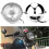 Headlight Unit for GN125, Silver Retro Design with White Lens 3