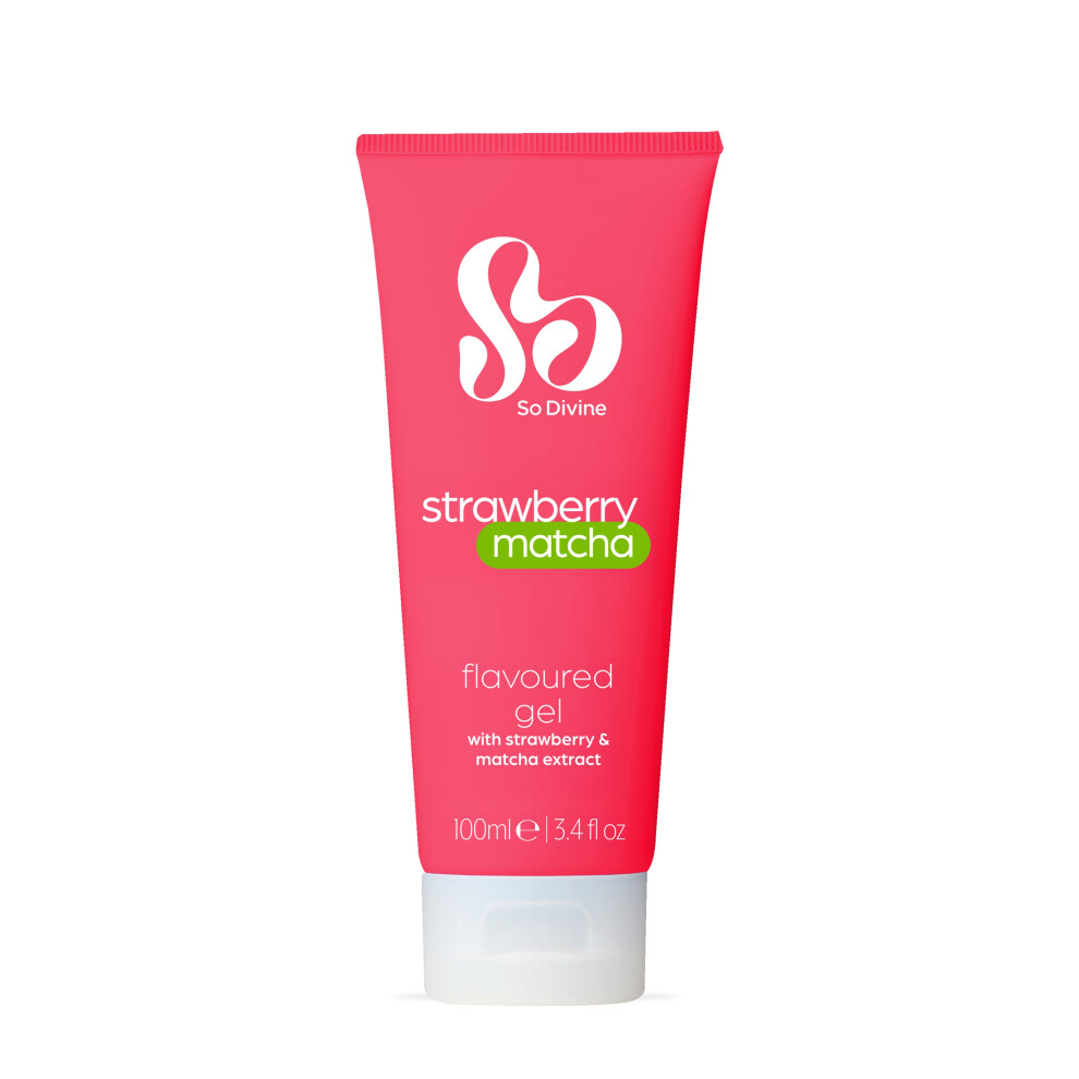 So Divine Strawberry Matcha Flavoured Lubricant Gel 100Ml