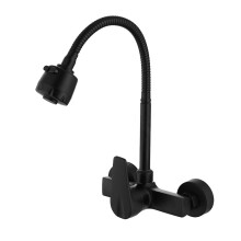 Baterie elegantă de bucătărie din oțel inoxidabil solid, pulverizator cu funcție dublă, rezistență la căldură și frig, perfectă pentru