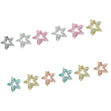 Set of 6/12 Colorful Hair Accessories Sparkling Star Shape-12